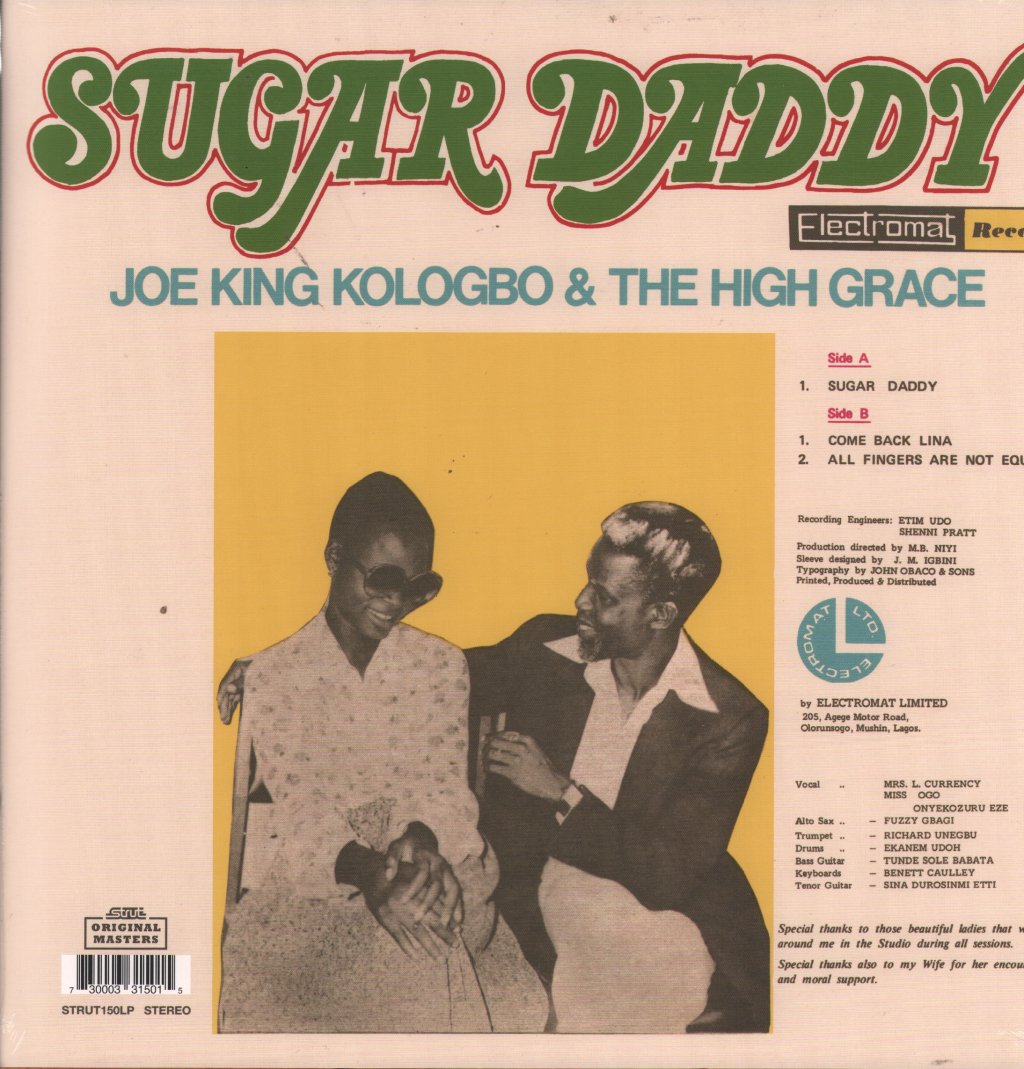 Joe King Kologbo and the High Grace - Sugar Daddy - Lp
