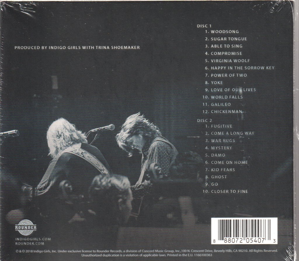 Indigo Girls - Live With The University Of Colorado Symphony Orchestra - Double Cd