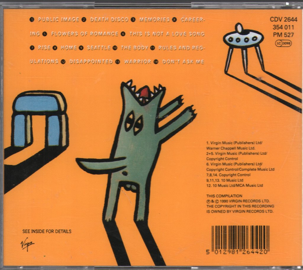 Public Image Limited - Greatest Hits, So Far - Cd