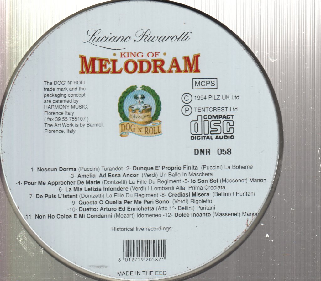 Luciano Pavarotti - King Of Melodram - Cd