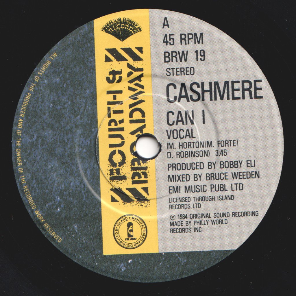 Cashmere - Can I - 7 Inch