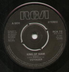 Voyager (Pop/Rock Group) - King Of Siam - 7 Inch