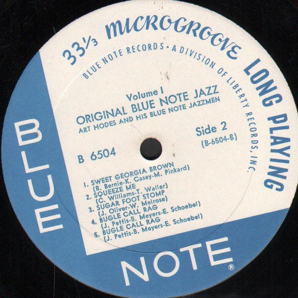 Edmond Hall/Art Hodes - Oiriginal Blue Note Jazz Volume 1 - Lp
