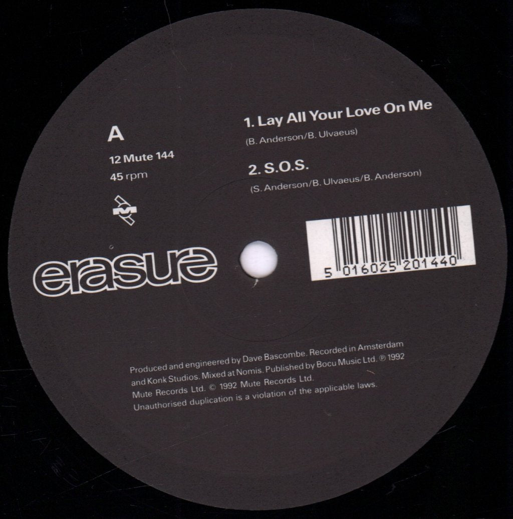 Erasure - Abba-Esque - 12 Inch