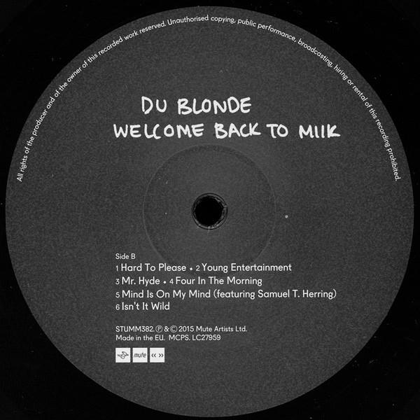 Du Blonde - Welcome Back To Milk - Lp