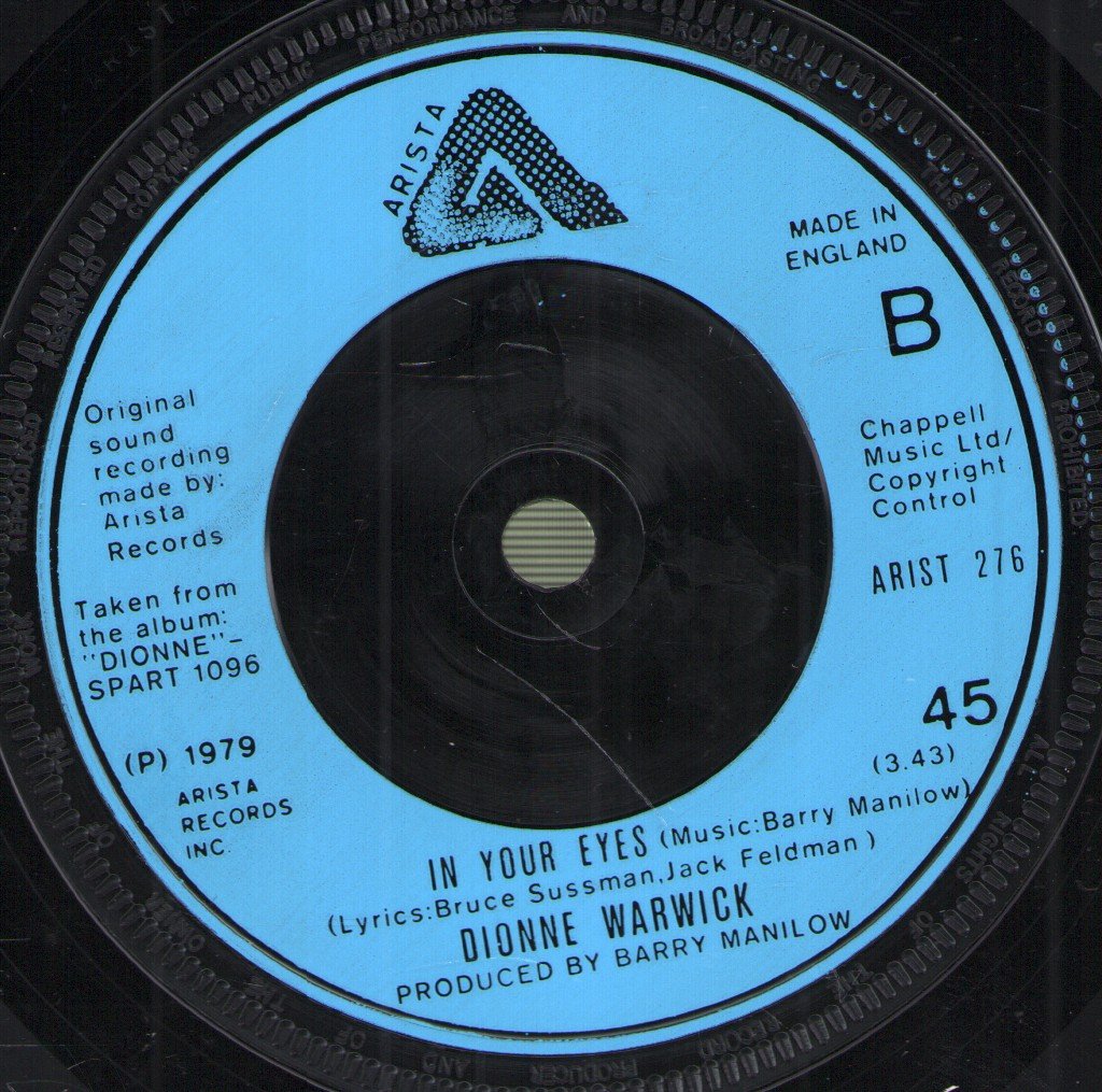 Dionne Warwick - I'll Never Love This Way Again - 7 Inch