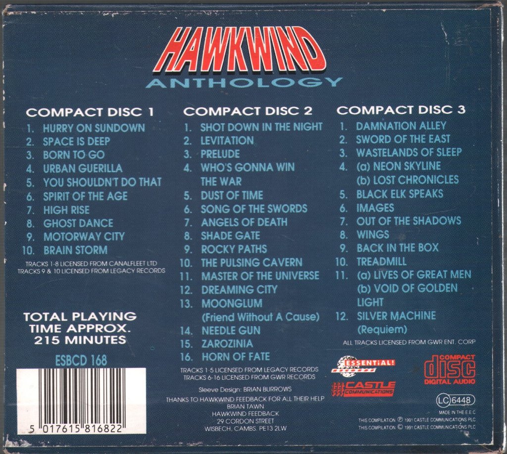 Hawkwind - Anthology - Cd Set