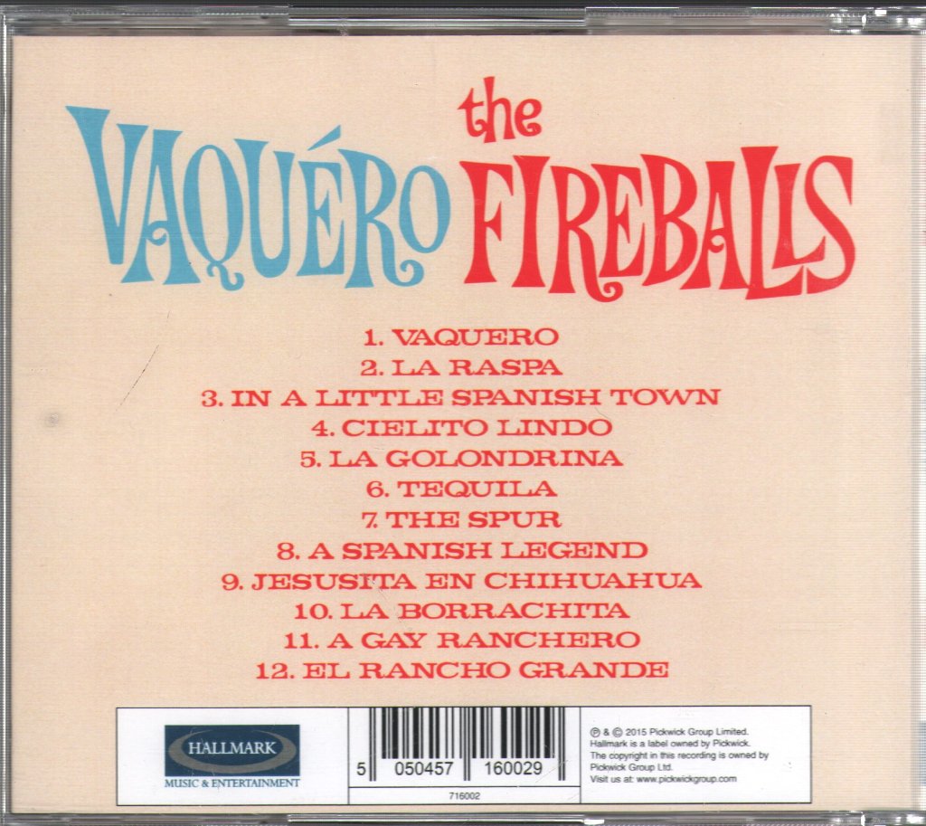 Fireballs - Vaquero - Cd