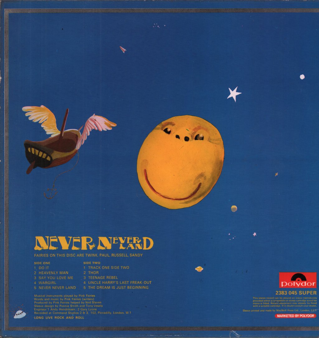 Pink Fairies - Never Never Land - Lp