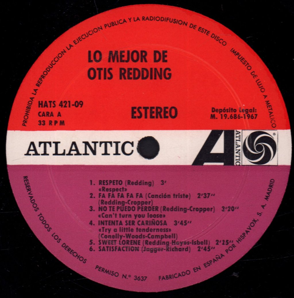Otis Redding - Lo Mejor De - Lp