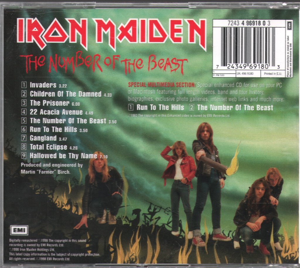 Iron Maiden - Number Of The Beast - Cd