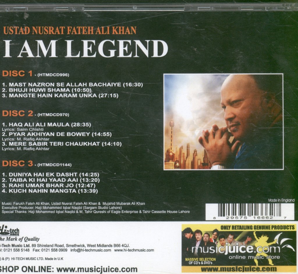 Ustad Nusrat Fateh Ali Khan - I Am Legend - Triple Cd
