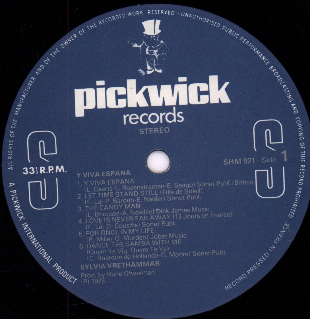 Sylvia (70'S Artist) - Y Viva Espana - Lp