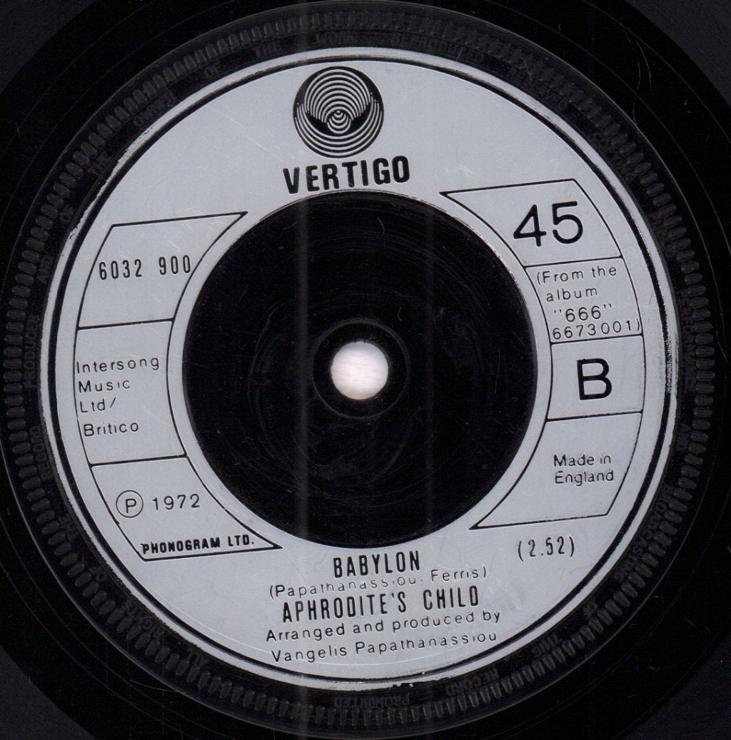 Aphrodite's Child - Break - 7 Inch