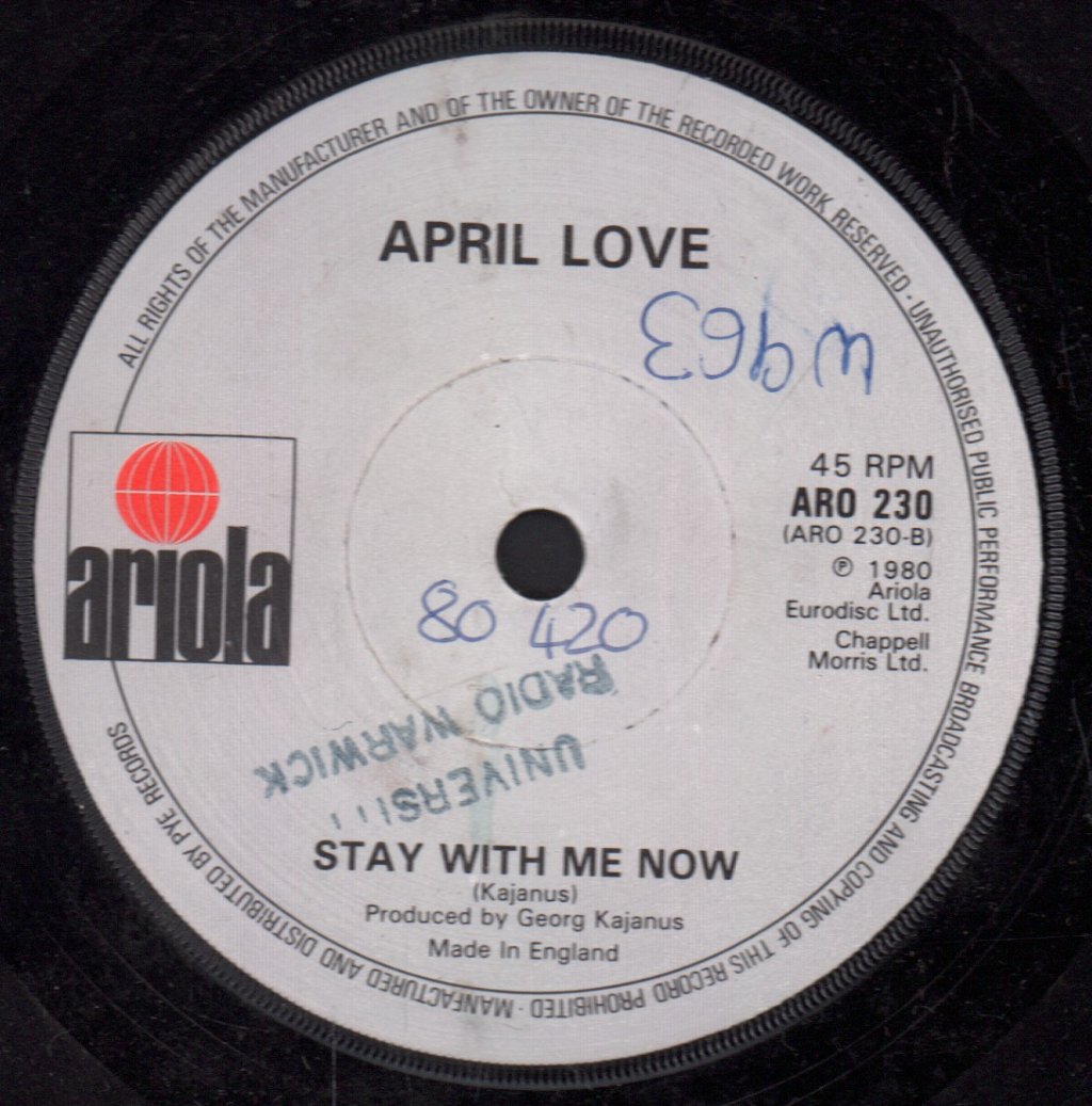April Love - La Blonde - 7 Inch