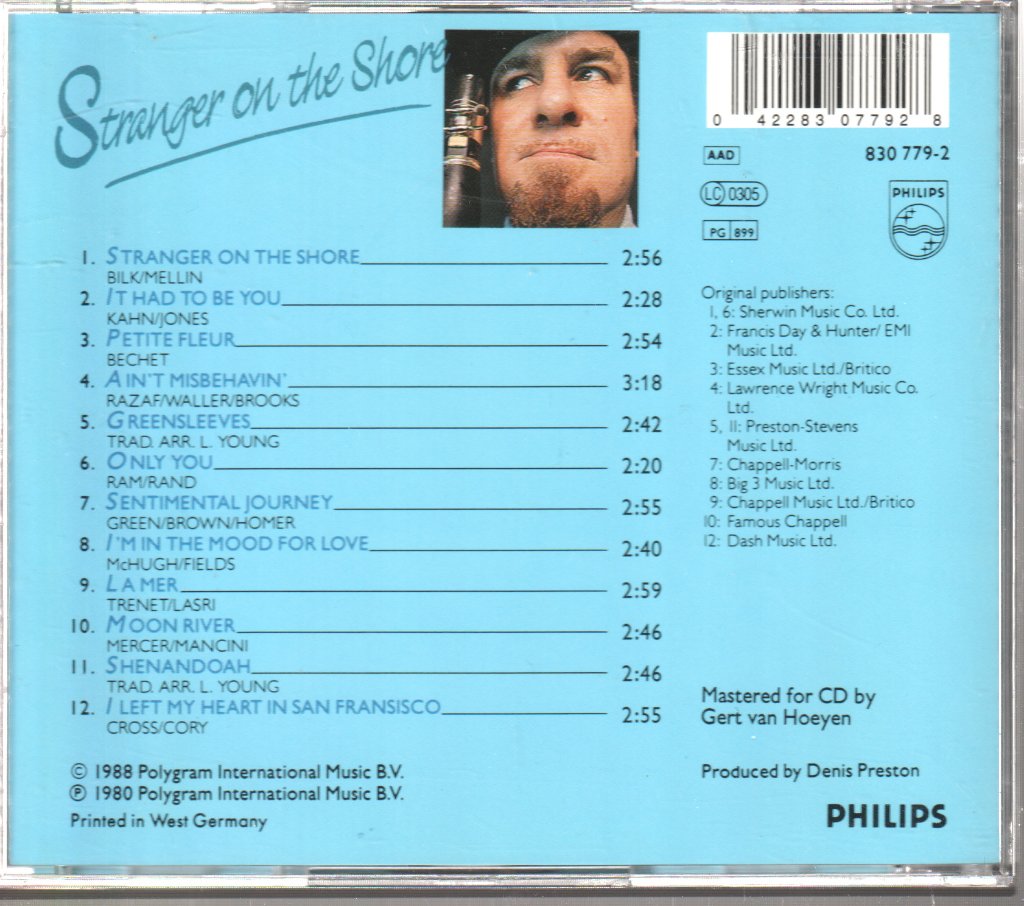Acker Bilk - Stranger On The Shore - Cd