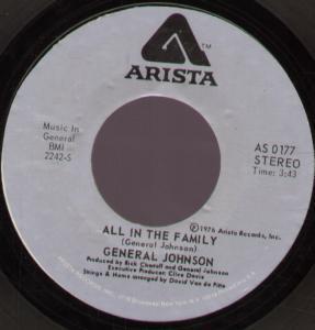 General Johnson - All In The Family - 7 Inch