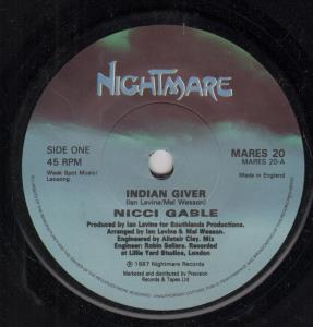 Nicci Gable - Indian Giver - 7 Inch