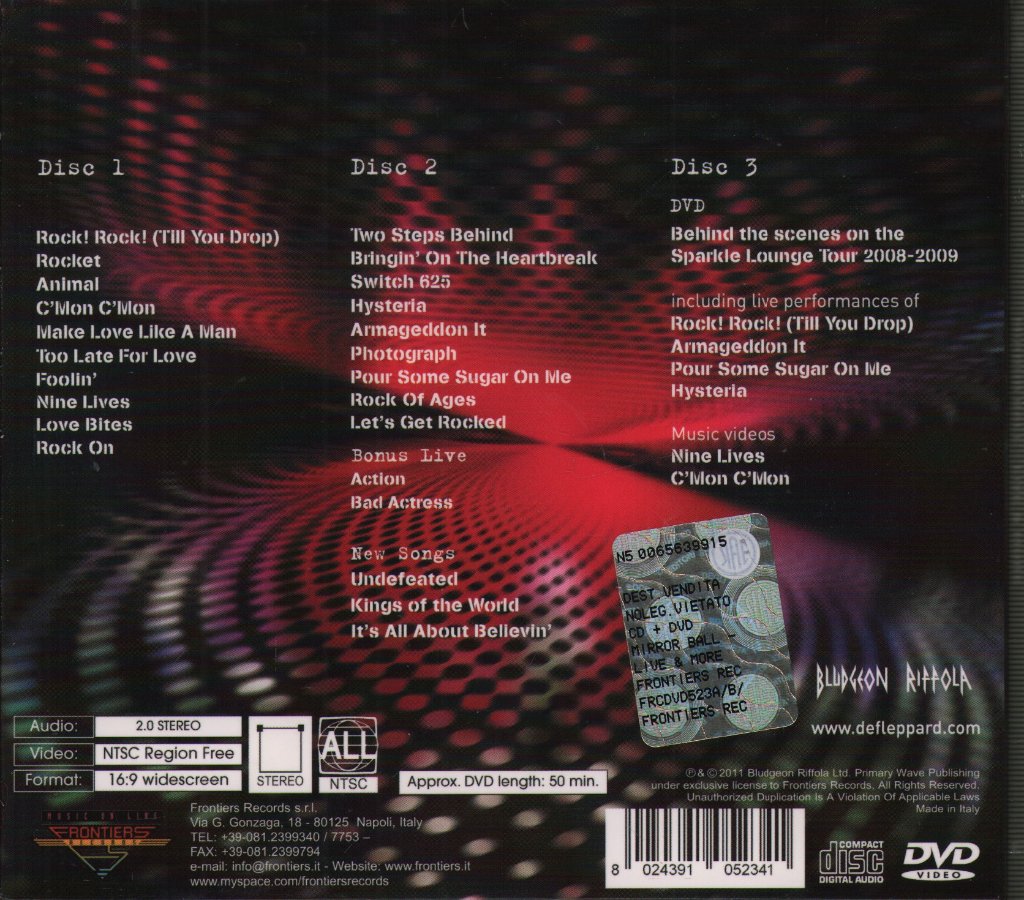 Def Leppard - Mirror Ball - Live & More - Double Cd