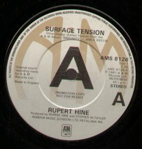 Rupert Hine - Surface Tension - 7 Inch