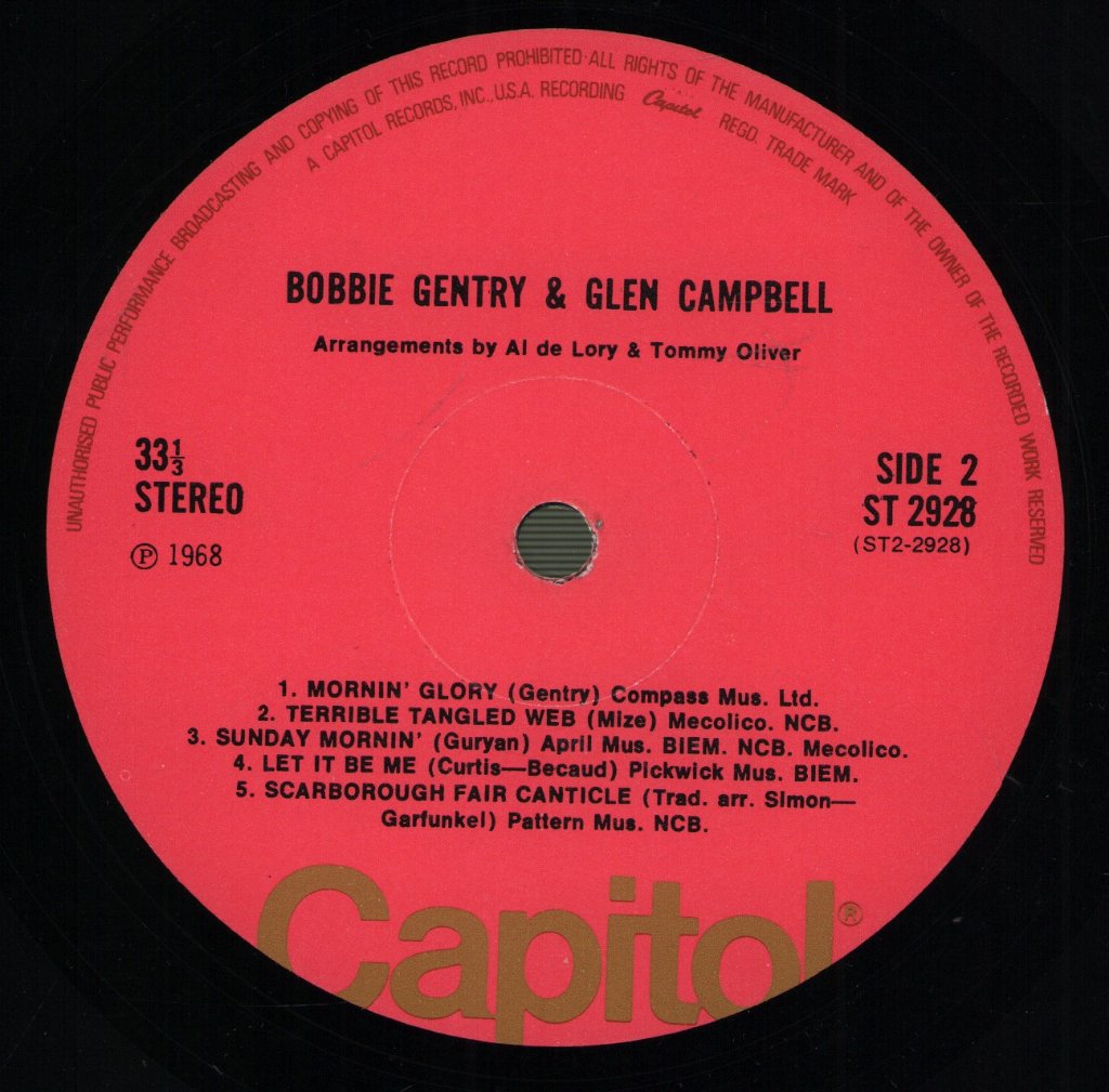 Bobbie Gentry And Glen Campbell - Bobbie Gentry And Glen Campbell - Lp