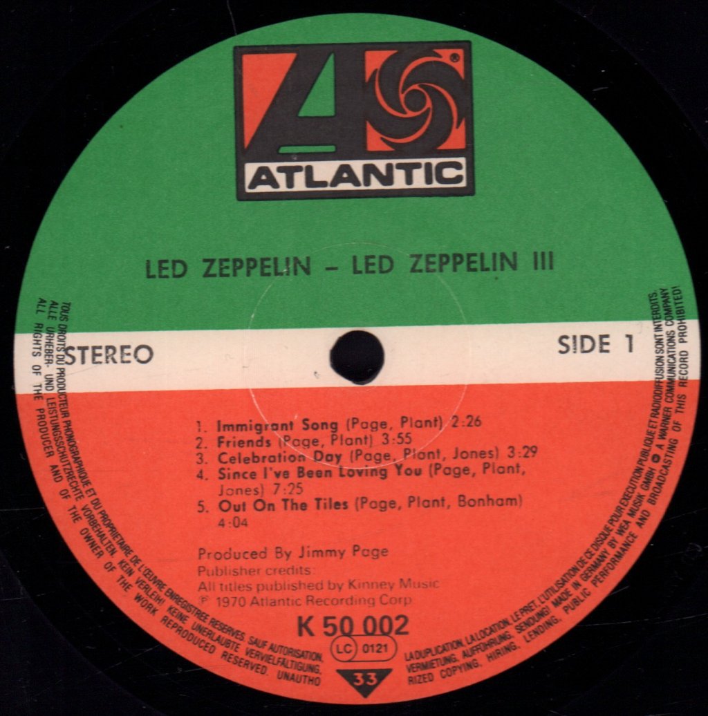 Led Zeppelin - 3 - Lp