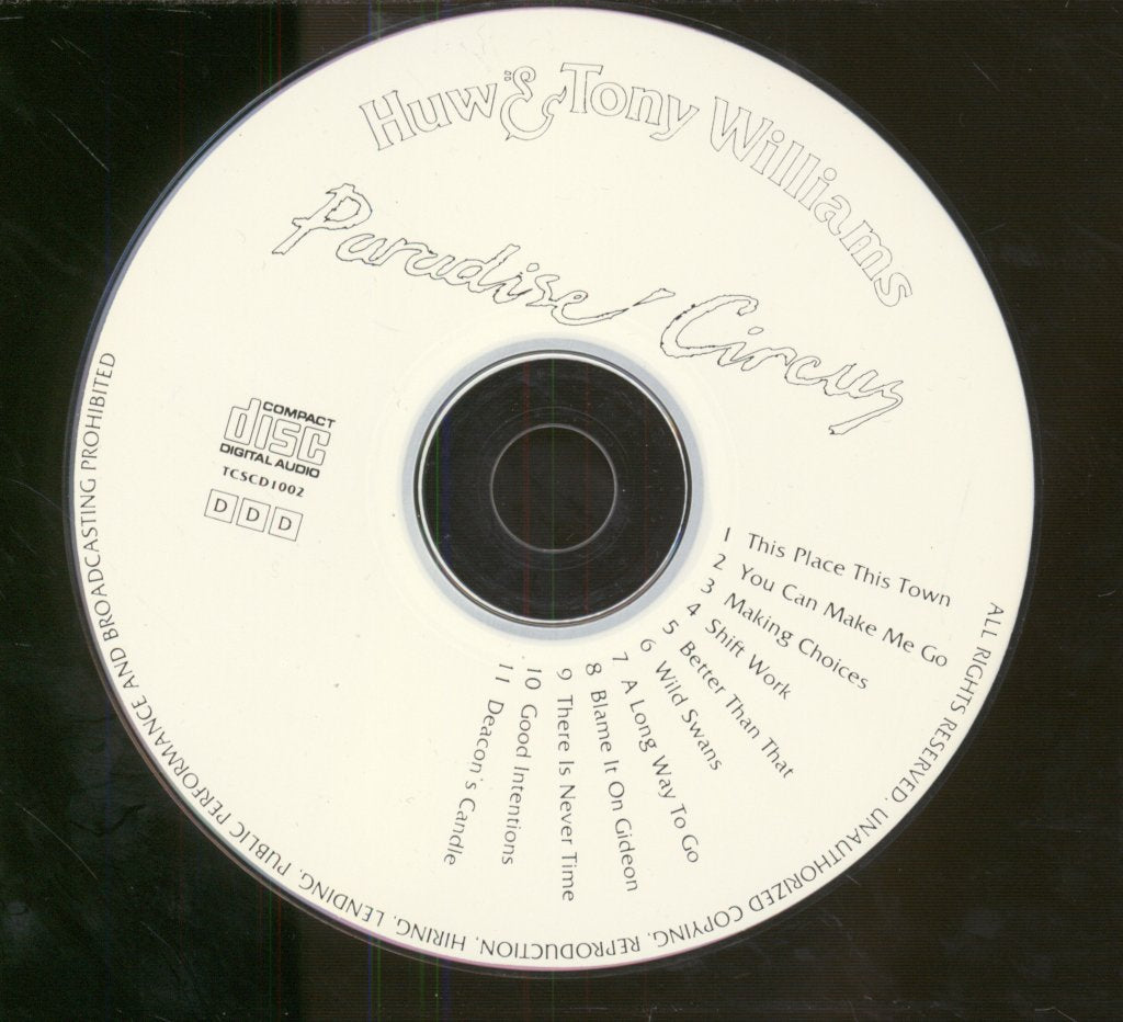 Huw And Tony Williams - Paradise Circus - Cd