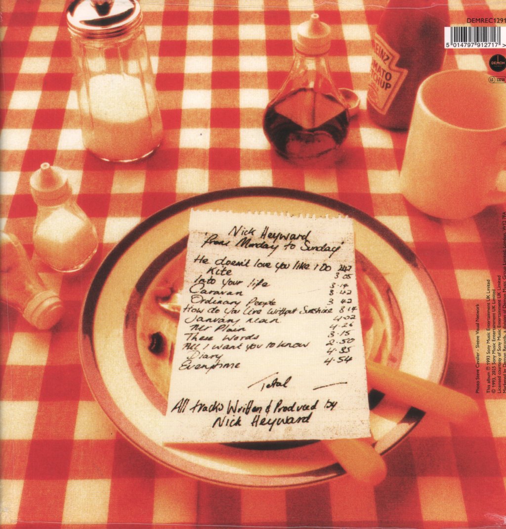 Nick Heyward - From Monday To Sunday - Lp