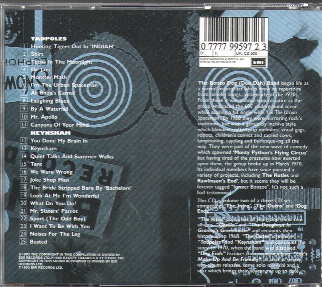 Bonzo Dog Doo-Dah Band - Cornology Vol. 2 - The Outro - Cd