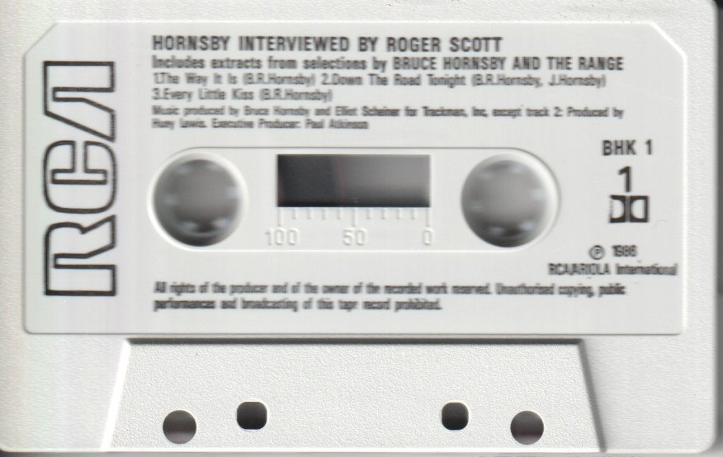 Bruce Hornsby And The Range - Interview With Roger Scott july 1986 - Cassette