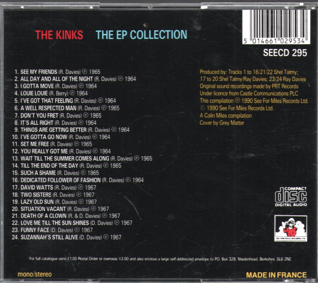 Kinks - EP Collection - Cd