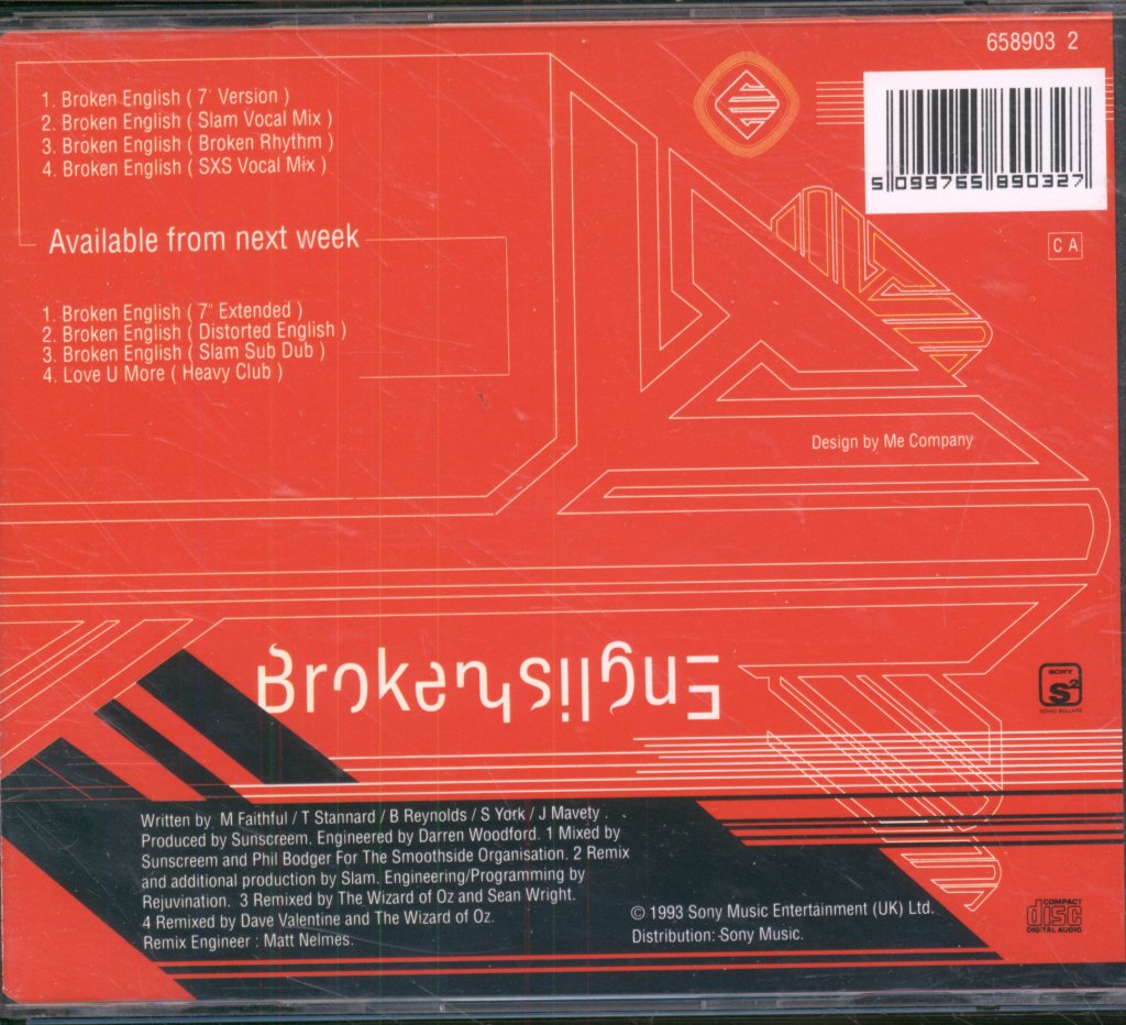 Sunscreem - Broken English - Cd