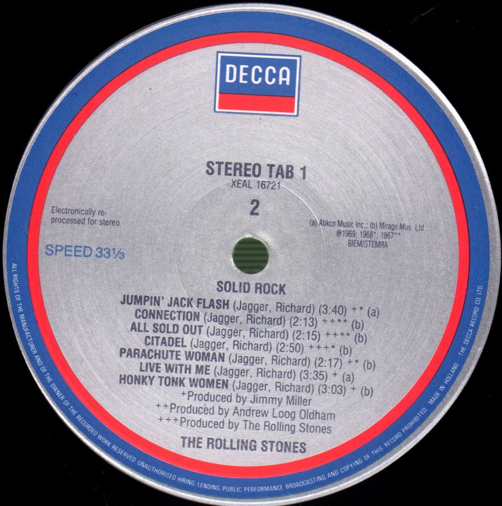 Rolling Stones - Solid Rock - Lp