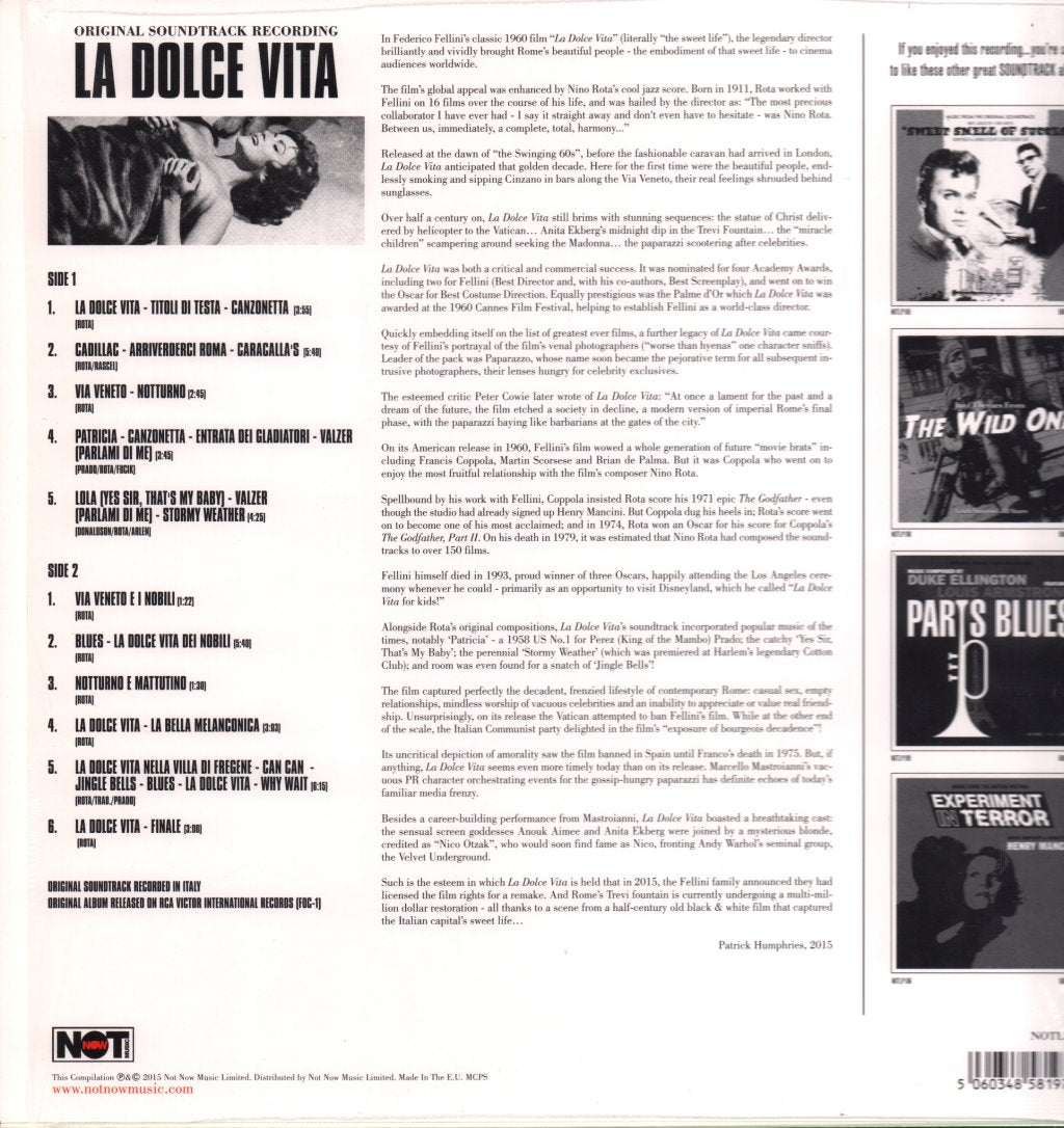 Nino Rota - La Dolce Vita - Lp