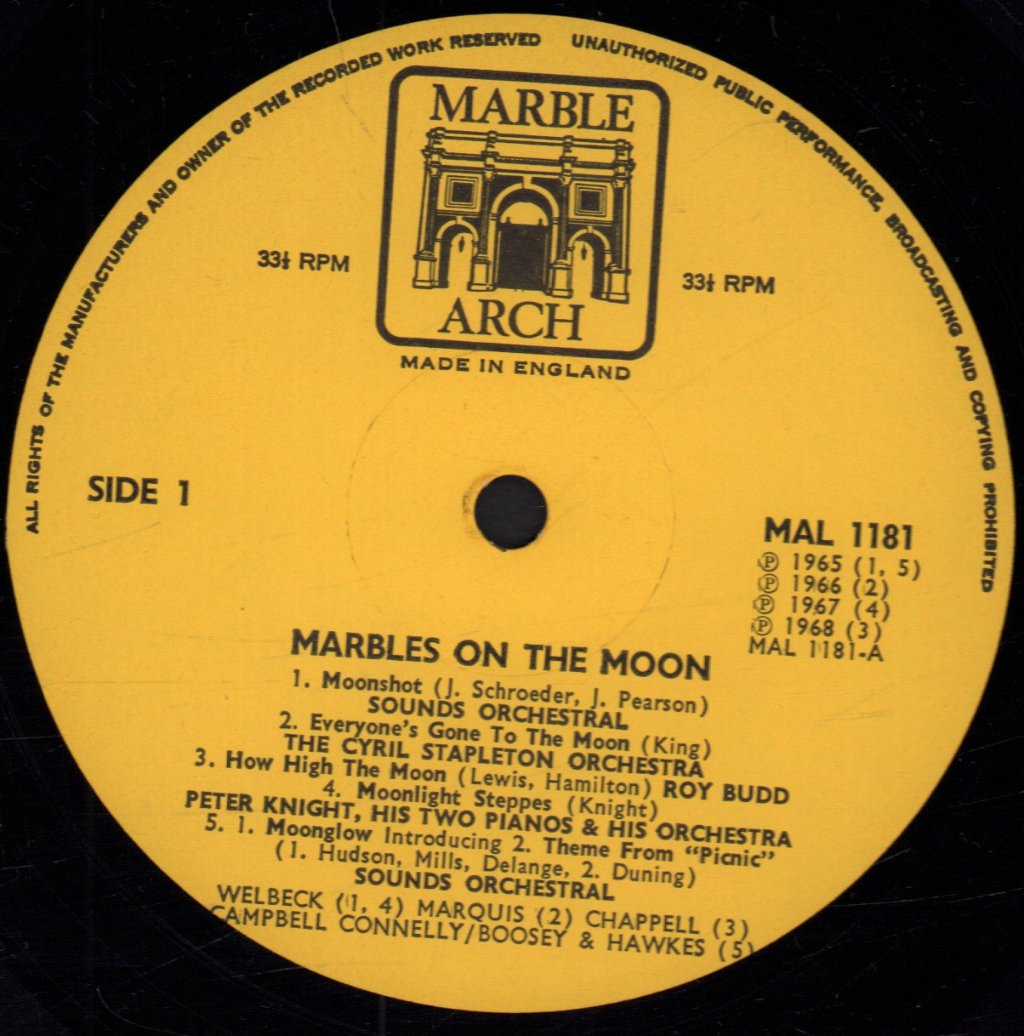 Various Artists - Marbles On The Moon - Lp