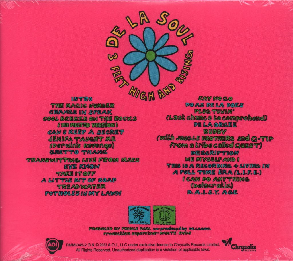 De La Soul - 3 Feet High and Rising - Cd