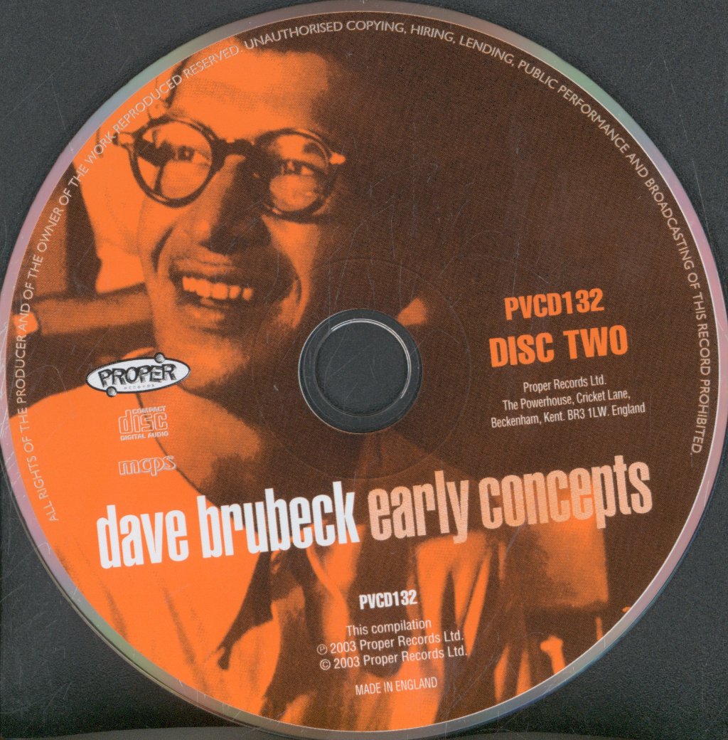 Dave Brubeck - Early Concepts - Double Cd