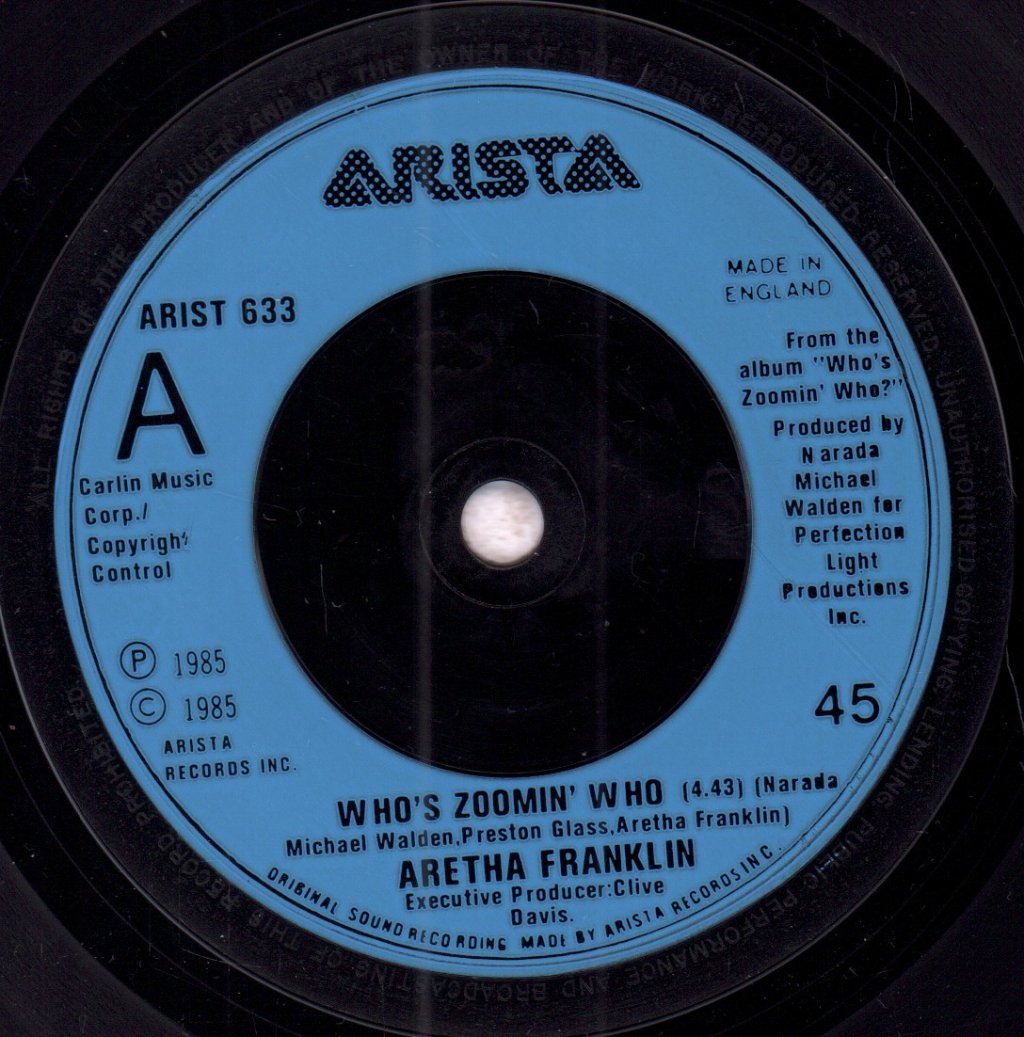 Aretha Franklin - Who's Zoomin Who - 7 Inch