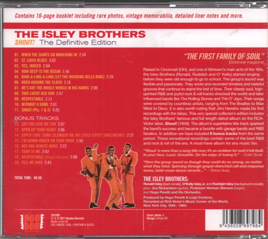 Isley Brothers - Shout! (The Definitive Edition) - Cd
