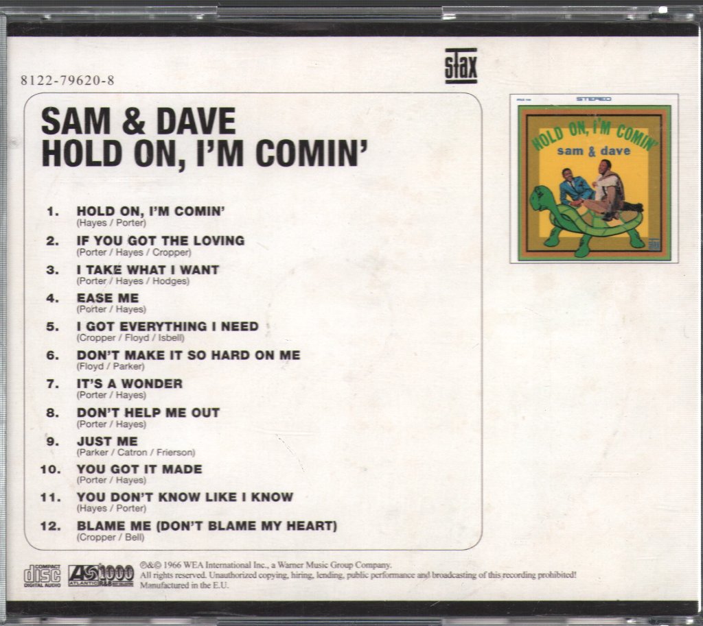 Sam & Dave - Hold On, I'm Comin' - Cd