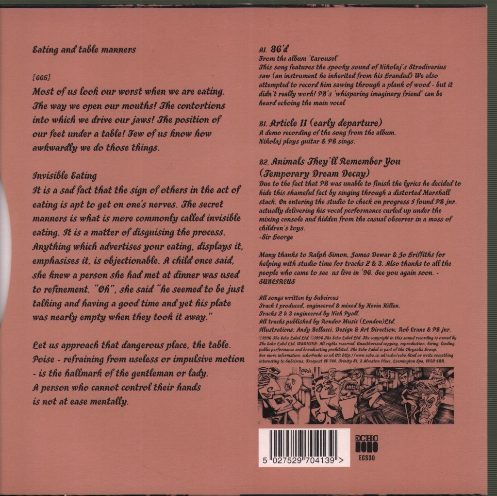 Subcircus - 86'd - 7 Inch