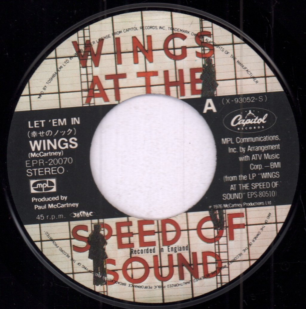Wings - Let 'Em In - 7 Inch