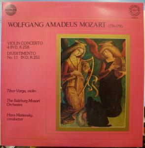 Mozart - Violin Concerto 4 In D/Divertimento No 11 In D - Lp