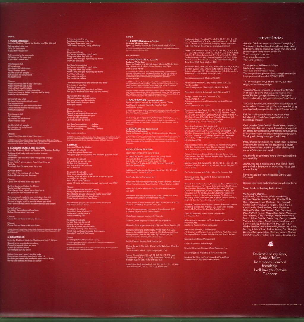 Shakira - Oral Fixation Vol. 2 - Double Lp