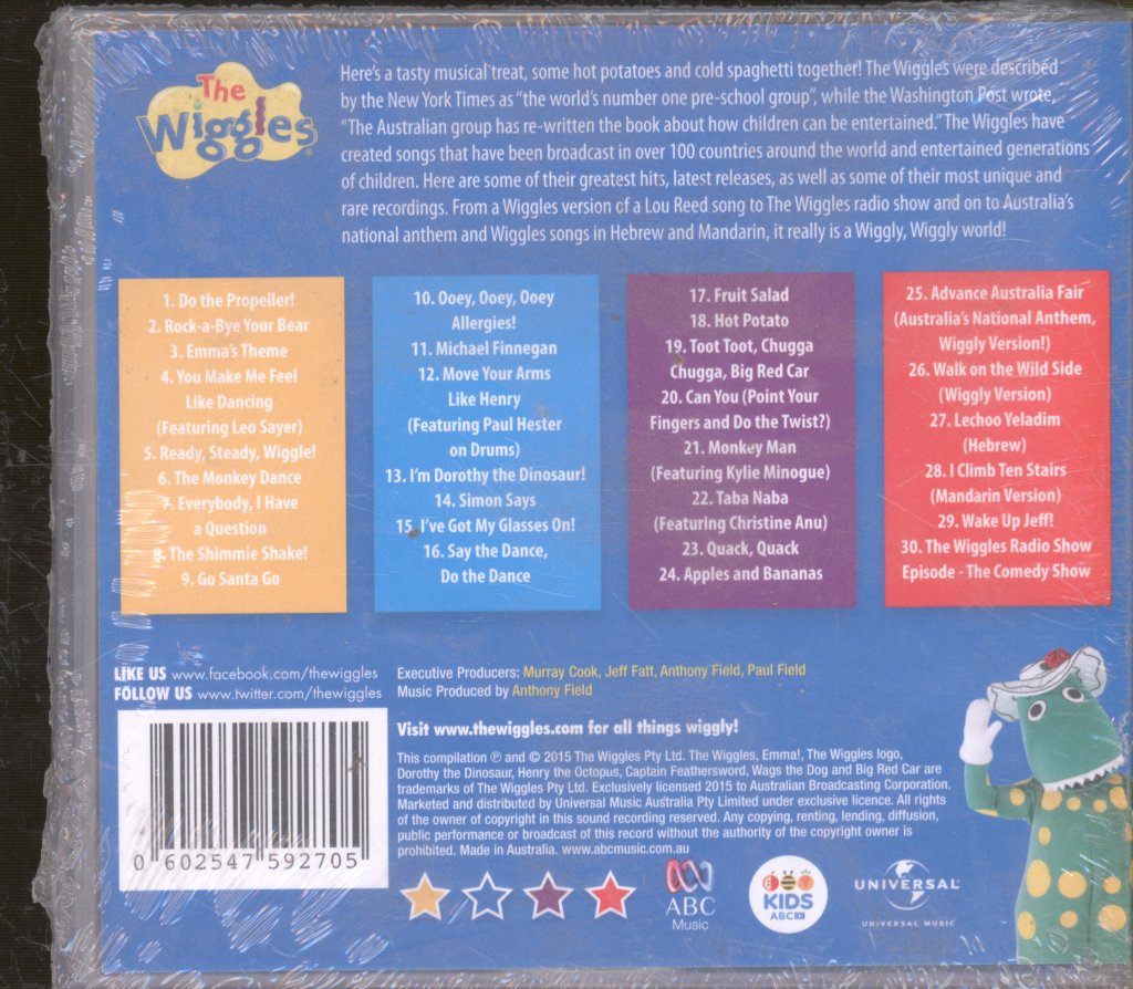 Wiggles - Hot Potatoes & Cold Spaghetti (30 Classic Favourites & Rarities!) - Cd