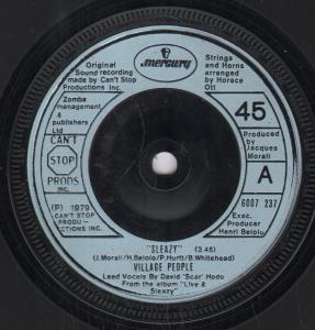 Village People - Sleazy - 7 Inch
