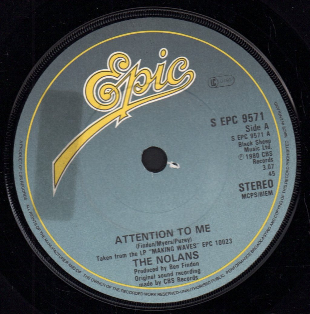 Nolans - Attention To Me - 7 Inch