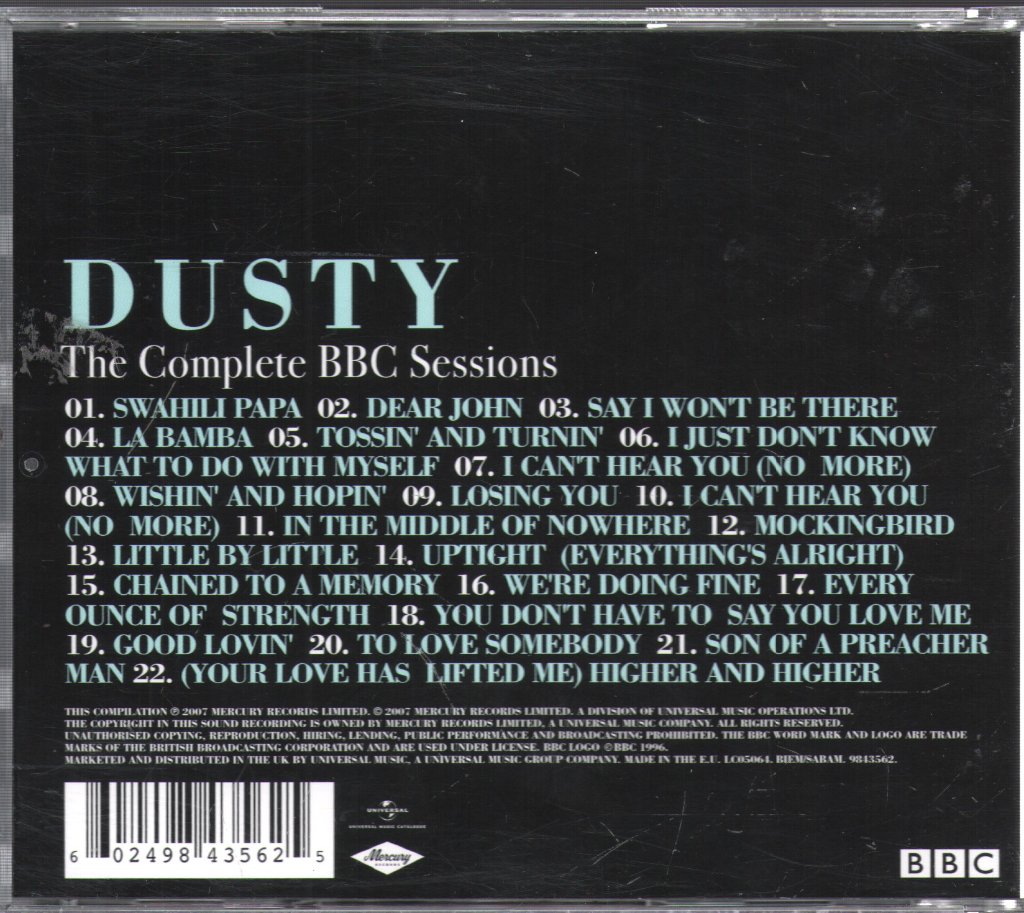 Dusty Springfield - Complete BBC Sessions - Cd