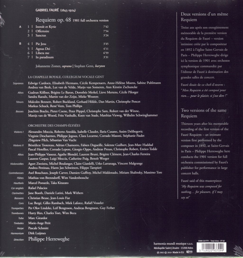 Gabriel Faure - Requiem - Lp