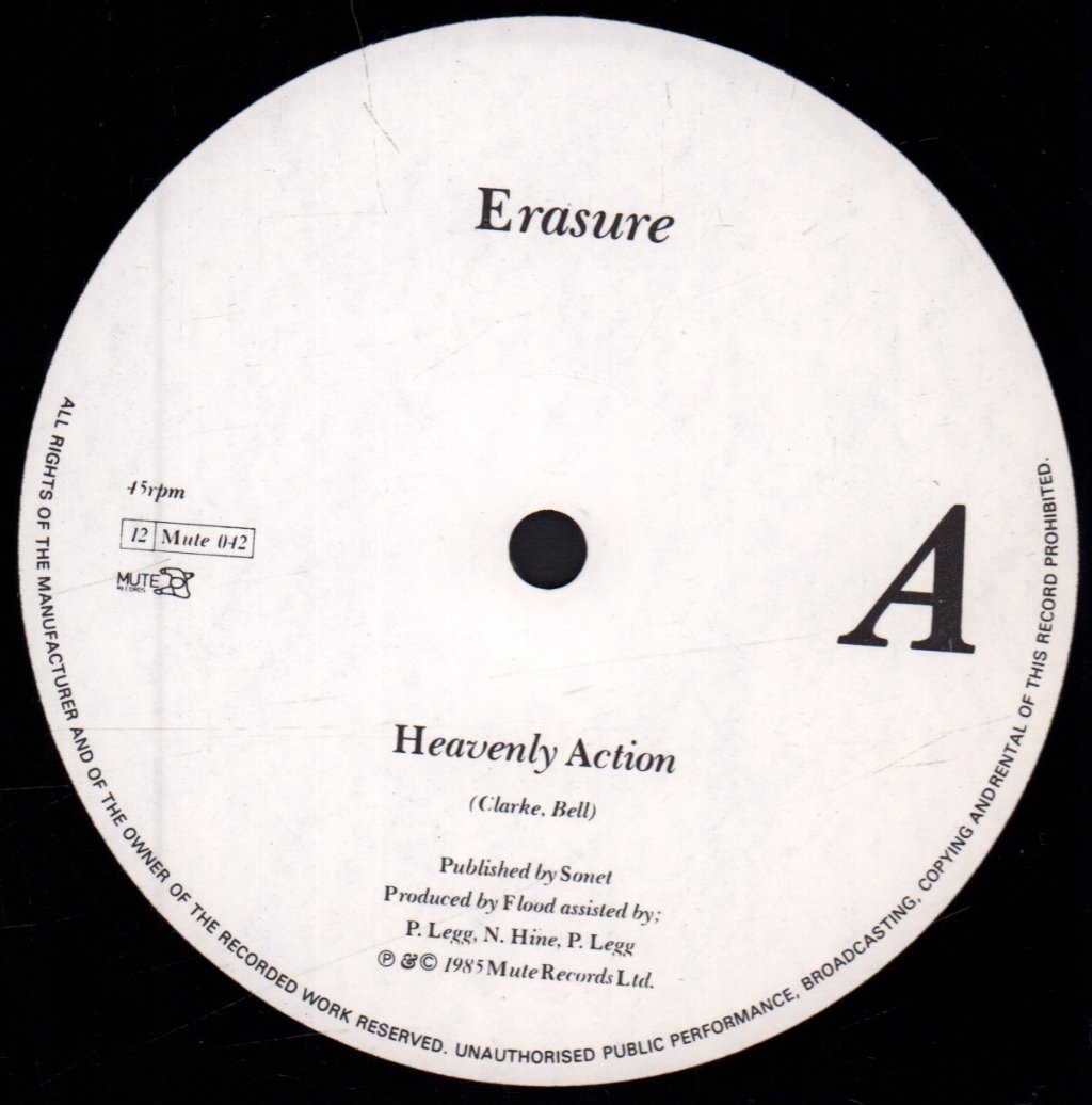 Erasure - Heavenly Action - 12 Inch